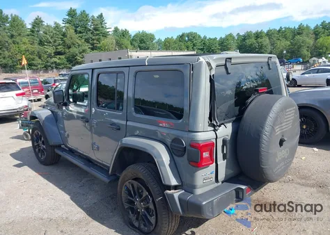 2023 Jeep Wrangler 4Xe Sahara 4X4 z USA, uszkodzony, nr VIN 1C4JJXP64PW568165